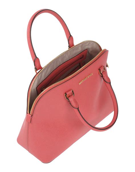 pink and grey michael kors purse